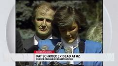 Former Rep. Pat Schroeder, pioneer for women's rights, dies