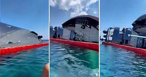 Il mega yacht "007" a tema James Bond cola a picco in Grecia: video e immagini del naufragio
