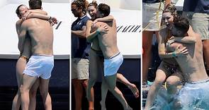 Jorginho pulls girlfriend Catherine Harding into sea as Euro 2020 hero enjoys summer holiday