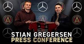 STIAN GREGERSEN Press Conference, speaks to Atlanta media for the first time