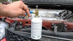 How To Refill AC Refrigerant In A Car (R134a)- FULL Tutorial