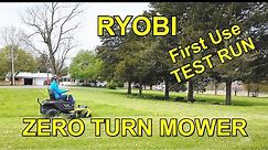 First BIG TEST of the RYOBI Zero Turn Battery Electric Riding Mower - RM00212