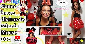 🎀Como hacer disfraz de Minnie Mouse para Cumpleaños DIY- Una Nube de Sueños