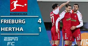 SC Freiburg extends unbeaten run with 4-1 win vs. Hertha Berlin | ESPN FC Bundesliga Highlights