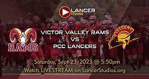 Pasadena City College FOOTBALL - Victor Valley Rams vs PCC Lancers, Sat 9/23/23