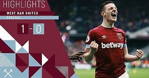 HIGHLIGHTS | WEST HAM UNITED 1 ARSENAL 0 | DECLAN RICE SCORES HIS FIRST GOAL TO CLINCH THE WIN