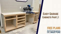 Easy Garage Shop Cabinets // Miter Saw Station Build Part | 1