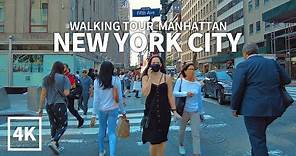 [Full Version] NEW YORK CITY - 42nd Street, Bryant Park, 34th Street, Garment District, Manhattan 4K