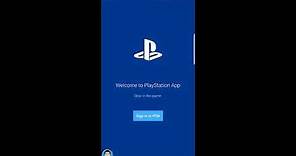 How to login Playstation app on Phone