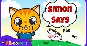 Simon Says Game - THE KIBOOMERS Preschool Songs - Brain Break
