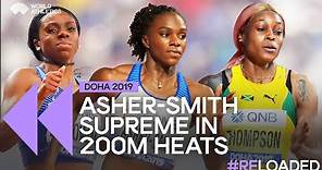 Dina Asher-Smith in cruise control 🏎️ | Women's 200m heats Doha 2019