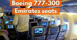 Boeing 777-300er Emirates seat and inside video | Emirates 777-300 Business & Economy class seat