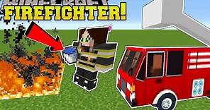 Minecraft: WE BECOME FIREFIGHTERS!! - FIRE FIGHTING SCHOOL - Custom Map