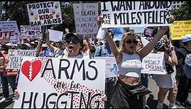 Landesweite Demonstrationen in den USA für schärfere Waffengesetze | AFP