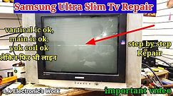 Samsung Ultra Slim Tv Repair vartical line problem Solution s.k Electronic's work