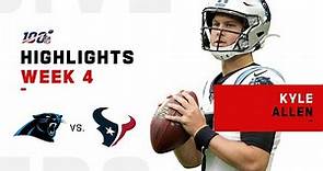 Kyle Allen Highlights vs. Texans | NFL 2019