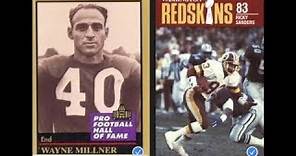 WAYNE MILLNER & RICKY SANDERS ONLY 2 PLAYERS NFL HISTORY w/ TWO 50+ YD TD CATCHES IN NFL TITLE GAME