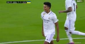 18-YEAR-OLD ALVARO RODRIGUEZ SCORES HIS FIRST LALIGA GOAL TO EQUALIZE FOR REAL MADRID 🔥