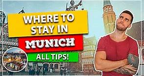 ☑️ Where to stay in MUNICH! The best regions! And how to save big on hotel!