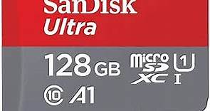 [Older Version] SanDisk 128GB Ultra MicroSDXC UHS-I Memory Card with Adapter - 100MB/s, C10, U1, Full HD, A1, Micro SD Card - SDSQUAR-128G-GN6MA