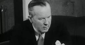 Lester Pearson on being awarded the Nobel Peace Prize in 1957