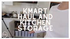 Kmart Kitchen haul and storage solutions for the kitchen