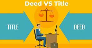 Deed VS Title: What's the difference? | Real Estate Exam Topics Explained