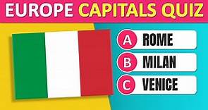 Guess The Capital City Of The Country EUROPE (Easy, Medium, Hard) | Capital City Quiz