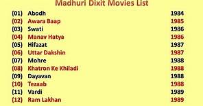 Madhuri Dixit Movies List
