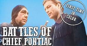 Battles of Chief Pontiac | COLORIZED | Lex Barker | Classic Cowboy Movie