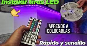 ¿Cómo instalar luces LED? | Aprende a poner tiras led en cualquier superficie (habitación, techo..)