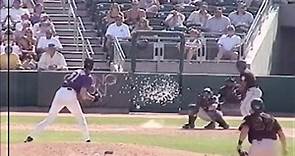 Randy Johnson's fastball hits bird