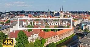 Halle ( Saale) , Germany 🇩🇪 | 4K Drone Footage (With Subtitles)