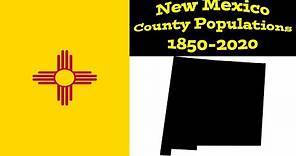 New Mexico County Populations | 1850-2020