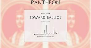 Edward Balliol Biography - Claimant to the Scottish throne (c. 1283–1364)
