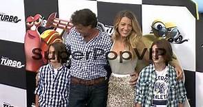 Jason Lively with sons and Blake Lively at 'Turbo' New Yo...