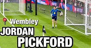 Jordan Pickford Calentamiento Completo con la Selección Inglesa