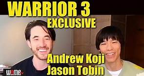 EXCLUSIVE Andrew Koji Jason Tobin Interview WARRIOR Season 3