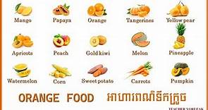 THE ORANGE FOOD | ORANGE FRUITS AND VEGETABLES