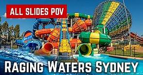 Raging Waters Sydney - All Water Slides 2023 POV!