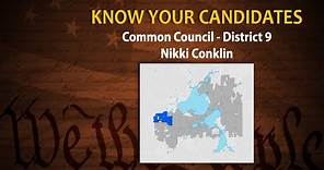 Know Your Candidates: Common Council District 9: Nikki Conklin
