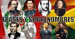 DOCUMENTAL Heroes de la guerra del Pacífico Frases y Sobrenombres - Perú Bolivia y Chile 1879