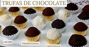 TRUFAS DE CHOCOLATE | 3 TIPOS (tradicionales, coco y licor) | ladulcepedia
