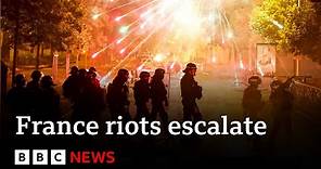 France in crisis as riots escalate - BBC News