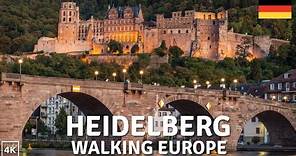 Walking in Heidelberg / Germany 🇩🇪 4K Bergbahn Castle Funicular