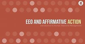 EEO and Affirmative Action