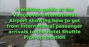 Vancouver Airport Walk to Hotel Shuttle Pick Up Location