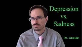 What are the Differences Between Depression and Sadness?