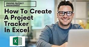 How To Create A Project Tracker In Excel