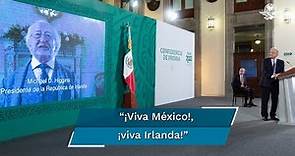 Presidente de Irlanda felicita a México por aniversario de la Independencia